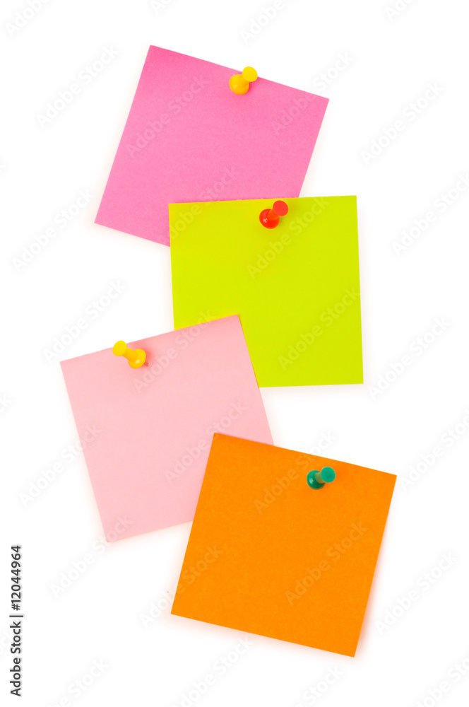 Reminder notes isolated on the white board Reminder notes isolated on the white board