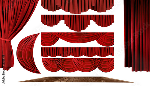 Theater Elements to Create Your Own Stage Background photo