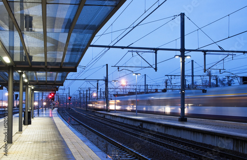 Train coming to the station