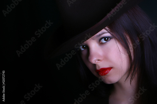 Woman in hat