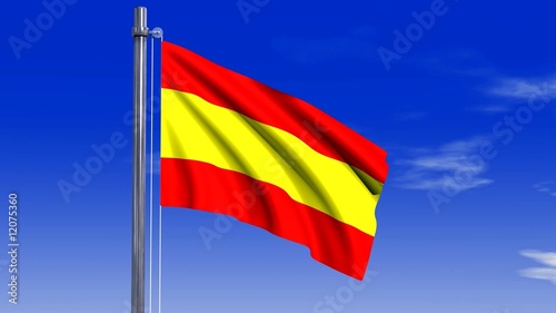Spanien Fahne mit Alpha-Kanal