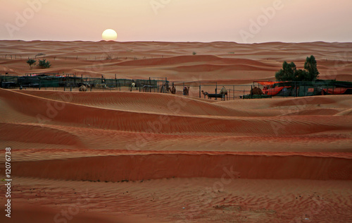 Sonnenuntergang in der Wüste, Vereinigte Arabische Emirate