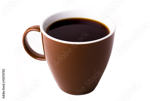 Wallpaper Mural Mug Filled with Coffee isolated on White Torontodigital.ca