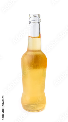 Bottle of Beer Isolated on White