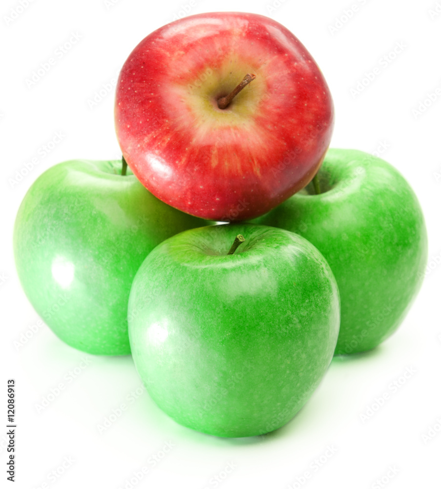 Apples, isolated