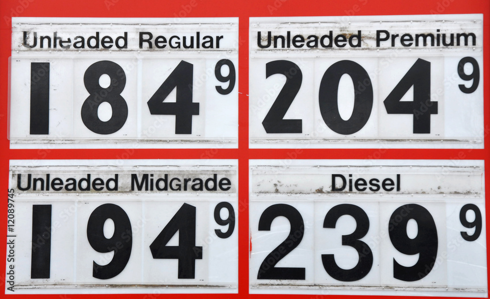 Gas station sign Gas station sign