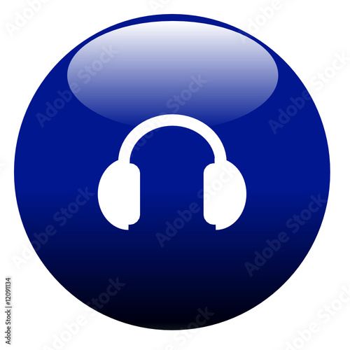 boule 3D bleu casque