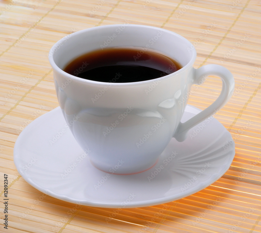 Cup of aromatic coffee on good beginning of day Cup of aromatic coffee on good beginning of day