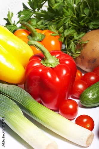 Fresh Vegetables, Fruits and other foodstuffs.
