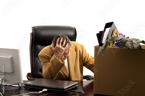 Laid-off-Hand in hair