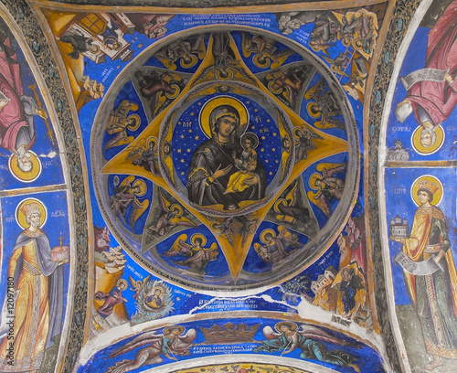 traditional orthodox paintings in a church