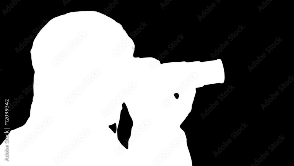 Photographer silhouette against black - HD Photographer silhouette against black - HD