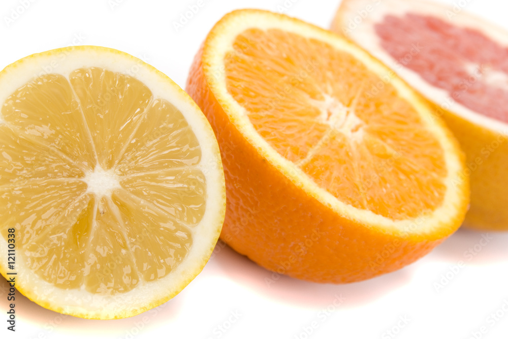 lemon, orange and grapefruit lemon, orange and grapefruit