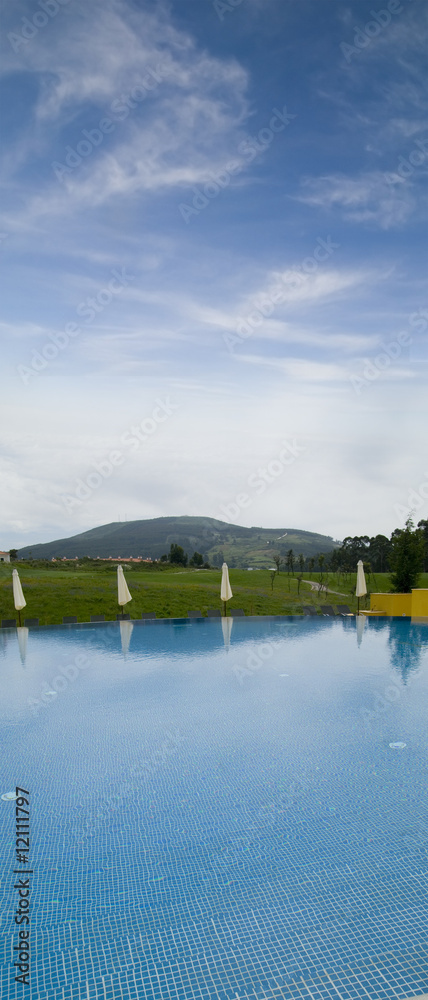 Fototapeta premium Empty Pool Portrait