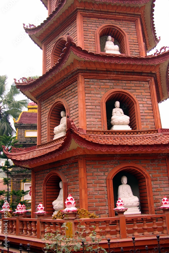 Tran Quoc pagoda in Hanoi in Vietnam