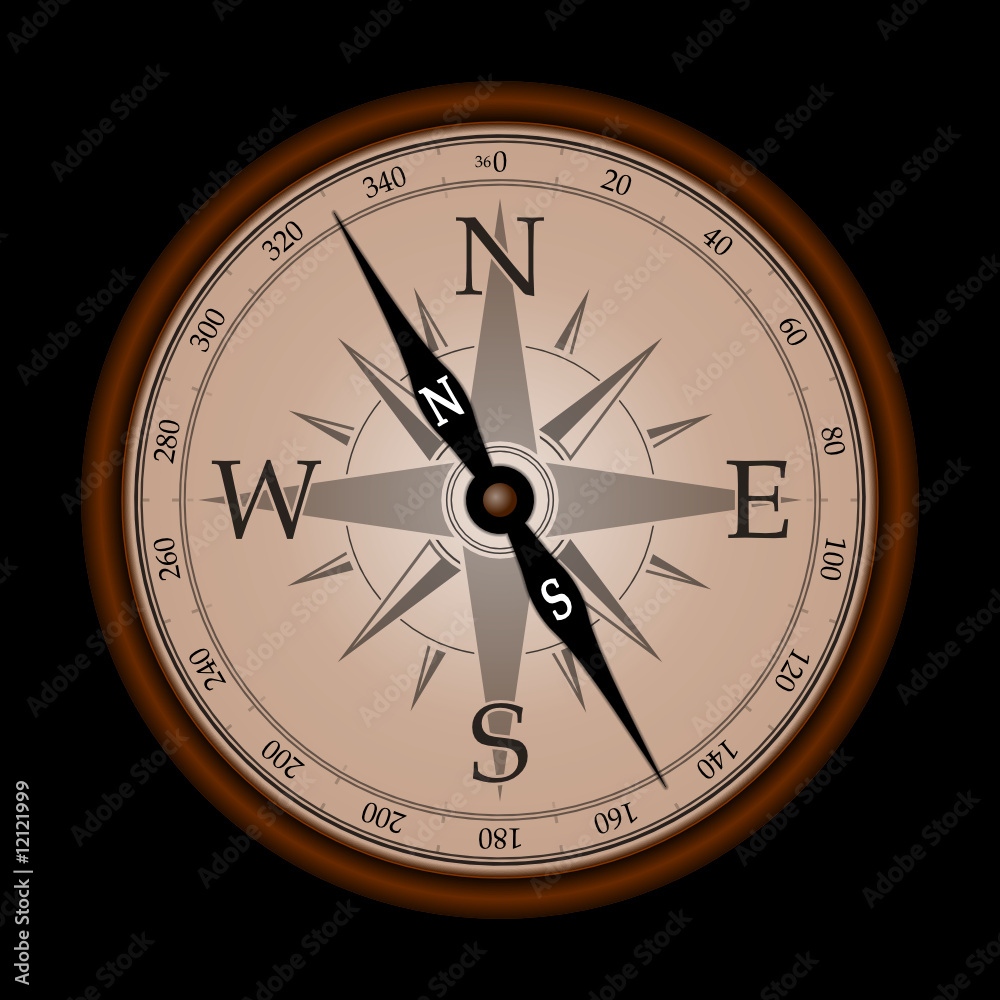 kompass (schwarzer hintergrund)