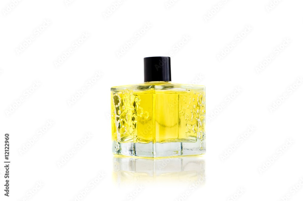 bottle of perfume isolated on white bottle of perfume isolated on white
