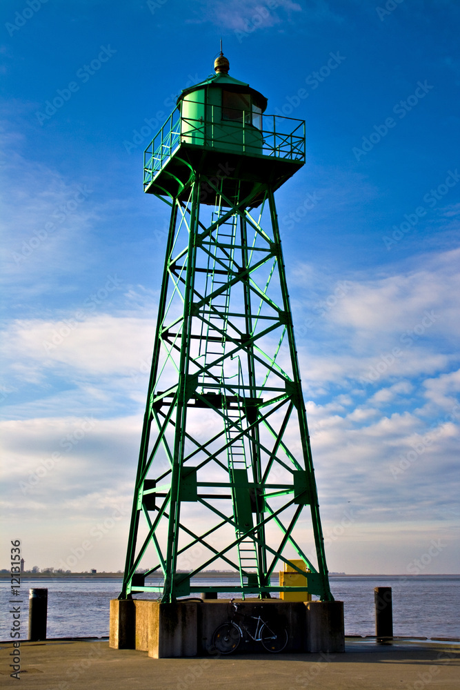 grüner Leuchtturm