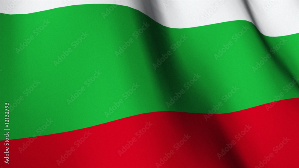 3d Rendered Bulgarian Flag