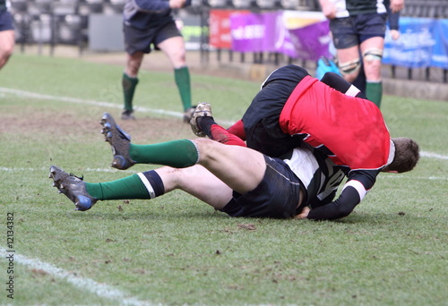rugby tackle © Alison Bowden