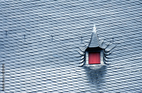 Cuadro en lienzo Medieval stone roof