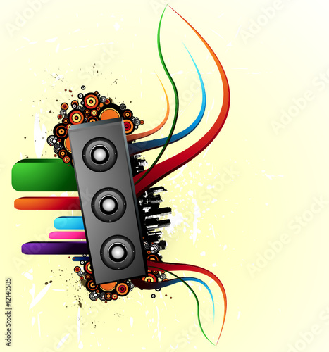 Abstract awesome music design