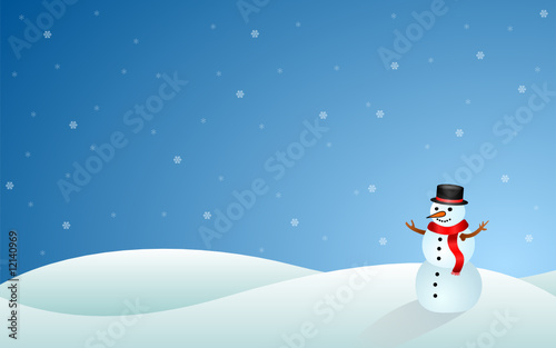 snowman - vector