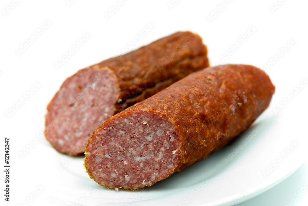 Wurst auf dem Teller Wurst auf dem Teller