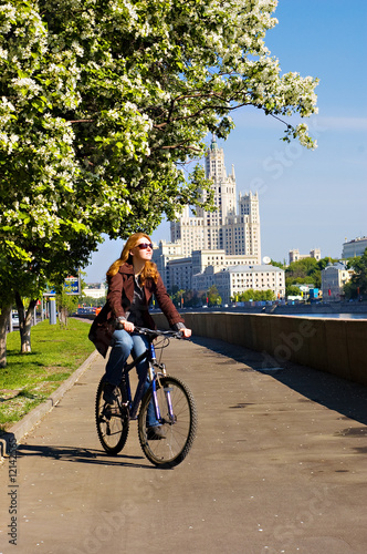 Girl on the bicycle