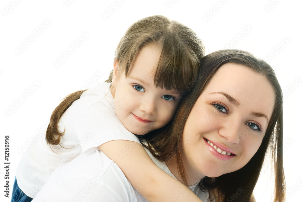 happy mother and daughter happy mother and daughter