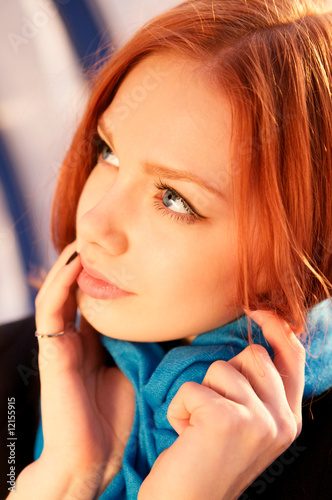 Portrait of beautiful young woman