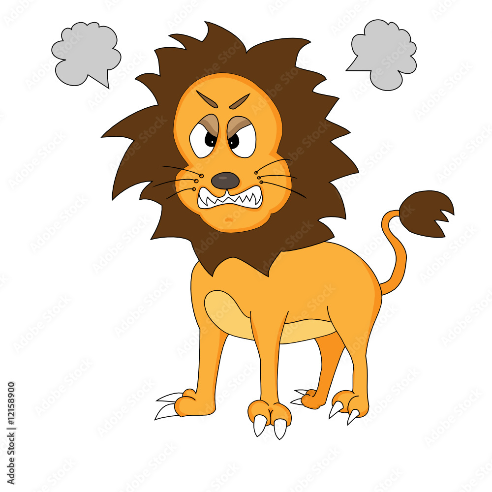 Cute Angry Lion Cute Angry Lion