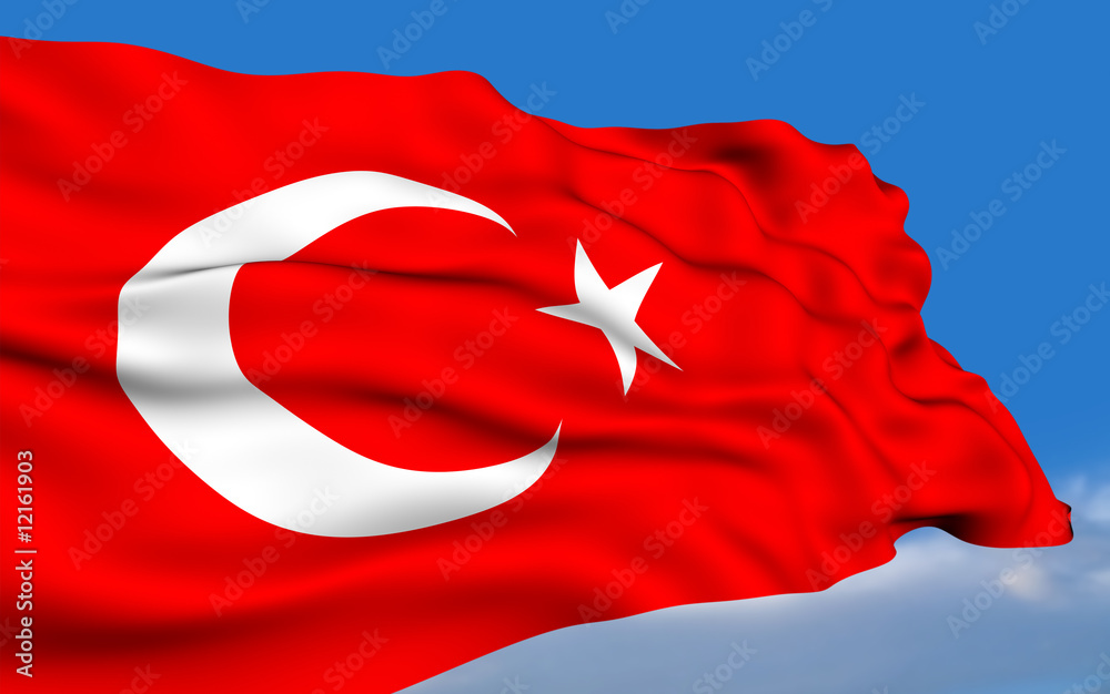 Obraz premium Turkish Flag