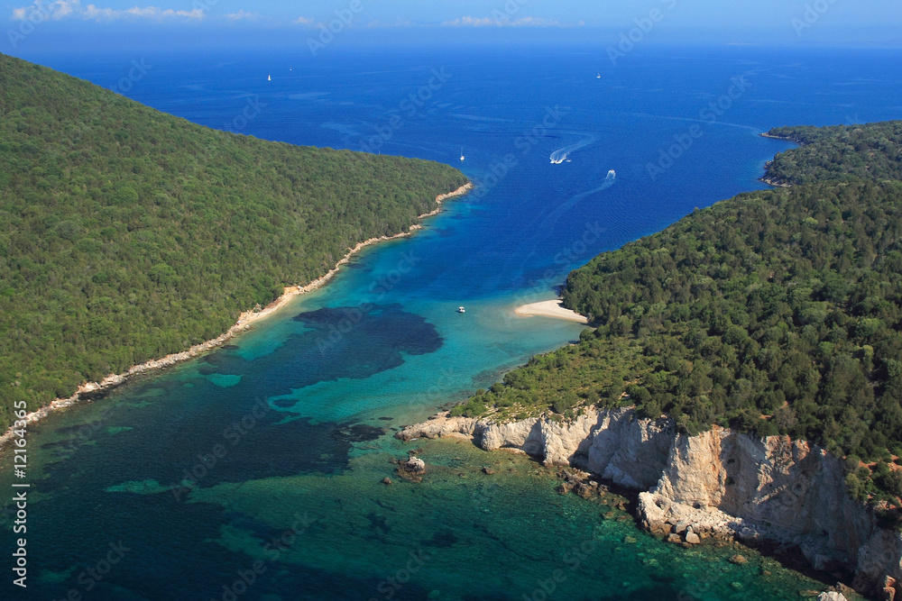Aerial view on Sivota Greece