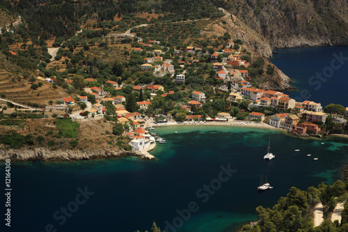 Looking down onto Assos photo