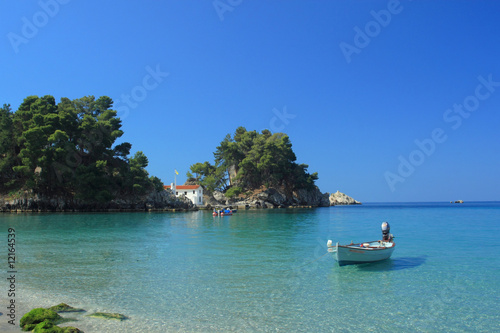 Panagias island in Parga Greece