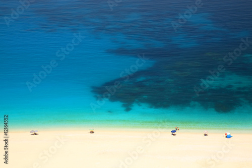Turquoise sea, white sand