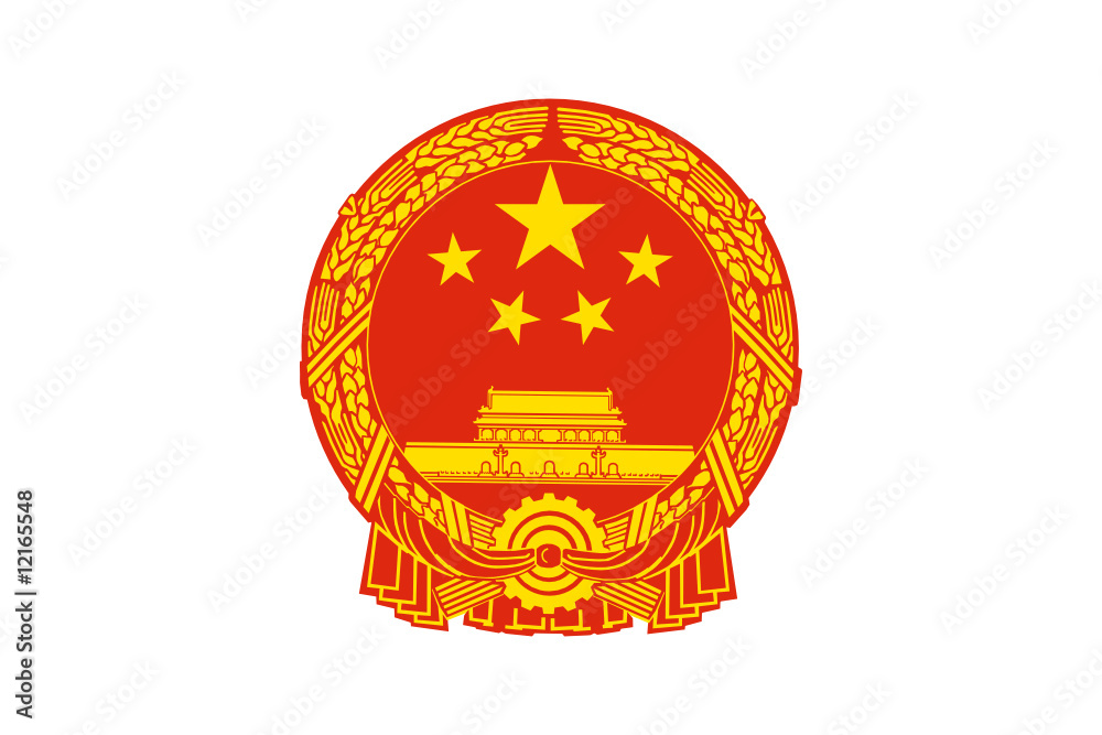 Naklejka premium Insignia People's Republic of China
