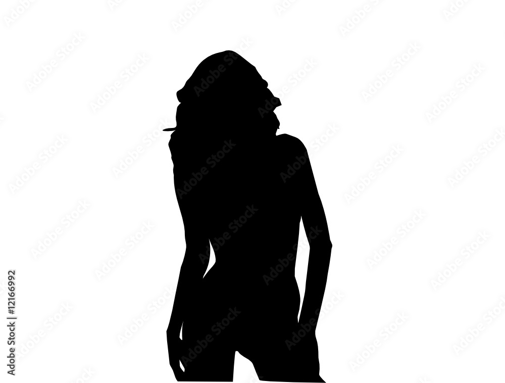 Fototapeta premium woman silhouette