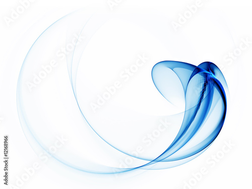 dynamic blue abstract background on white #12168966