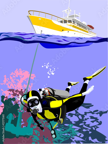 diving