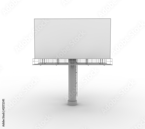 Blank billboard