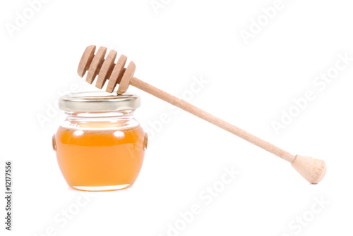 miód w słoiku, honey in the jar