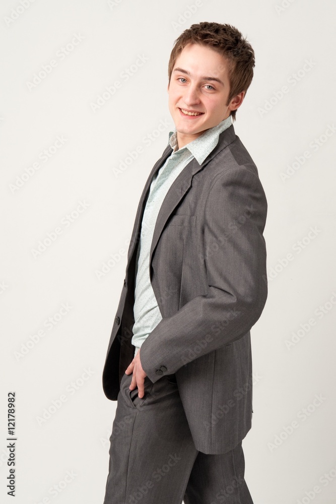 Fototapeta premium smiling young businessman