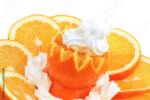cream and oraneg