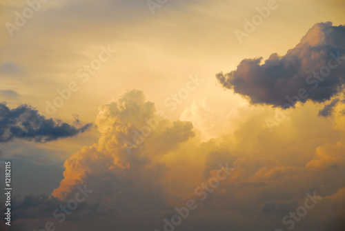 Yellow clouds