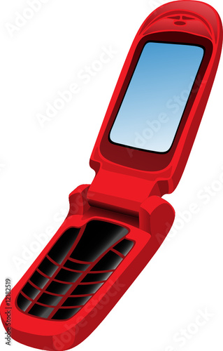 Mobile phone. Isolated on white.