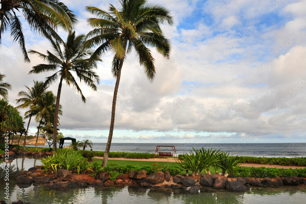 Obraz premium kauai,Hawaii Poipu Beach