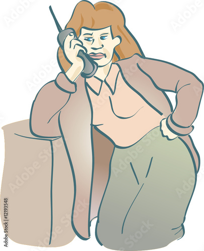 femme au téléphone