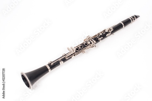 Clarinet on white